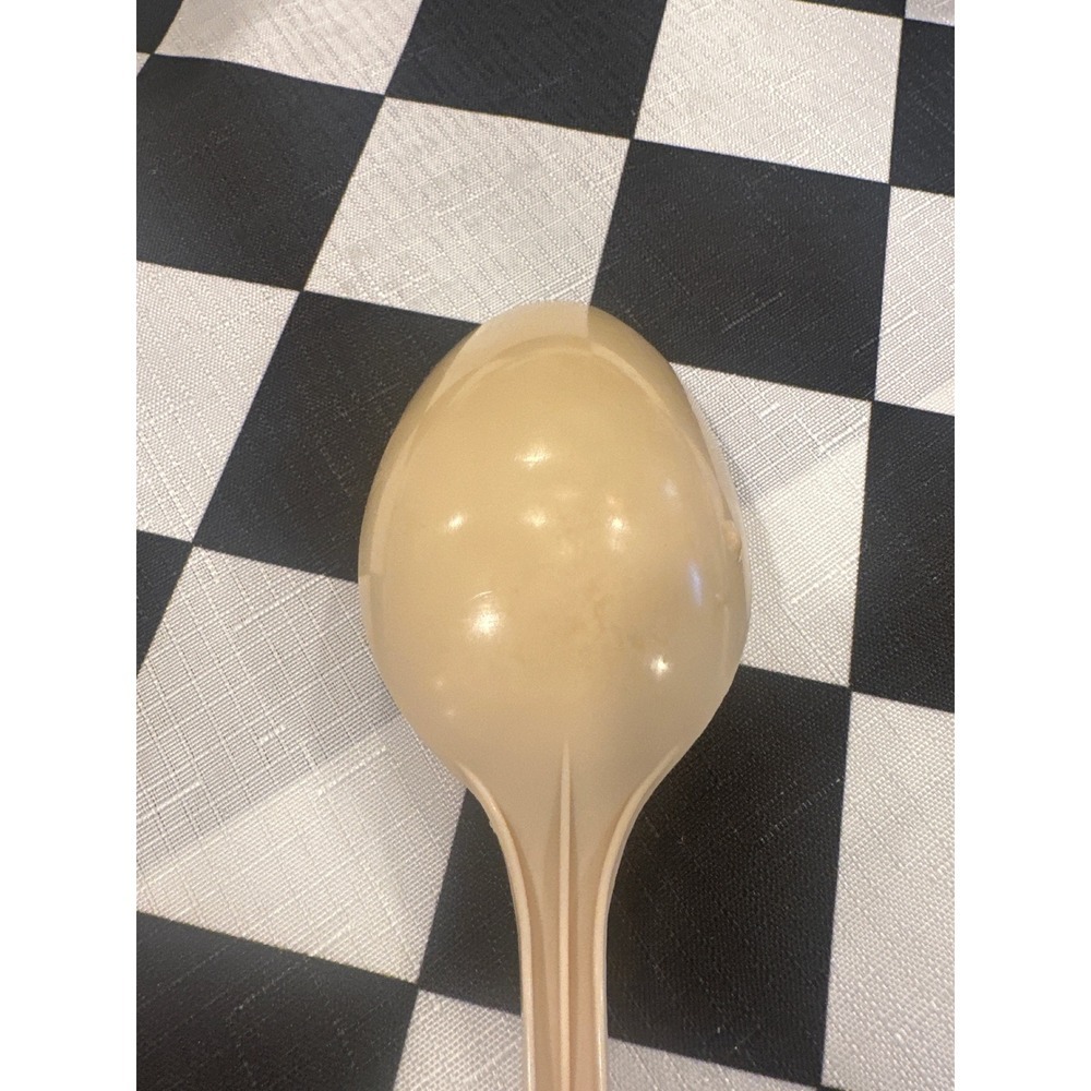 Ekco USA Beige Plastic Spoon Utensil Dishwasher Safe Serving Spoon VTG kitchen - Picture 4 of 5